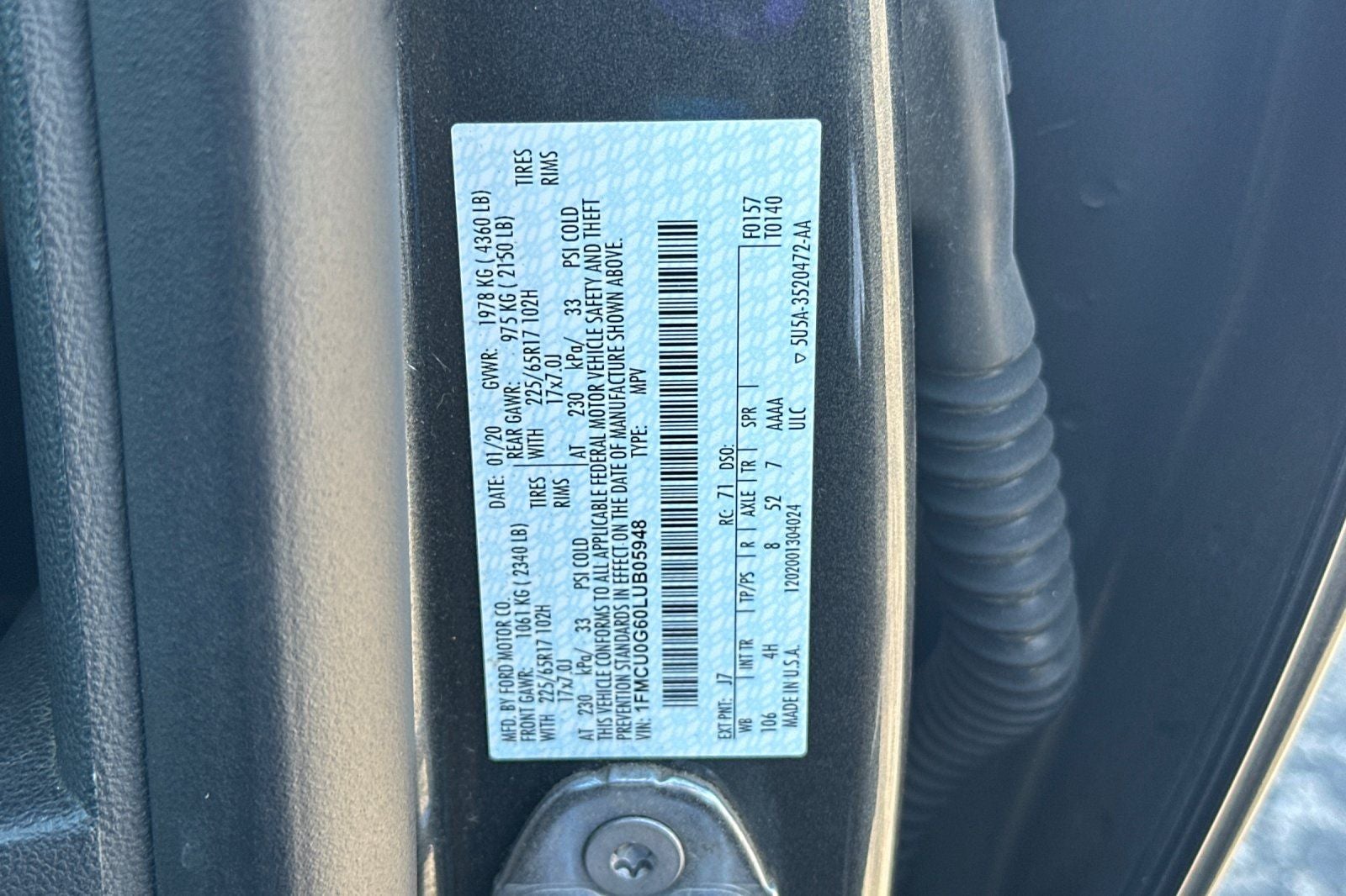 2020 Ford Escape SE