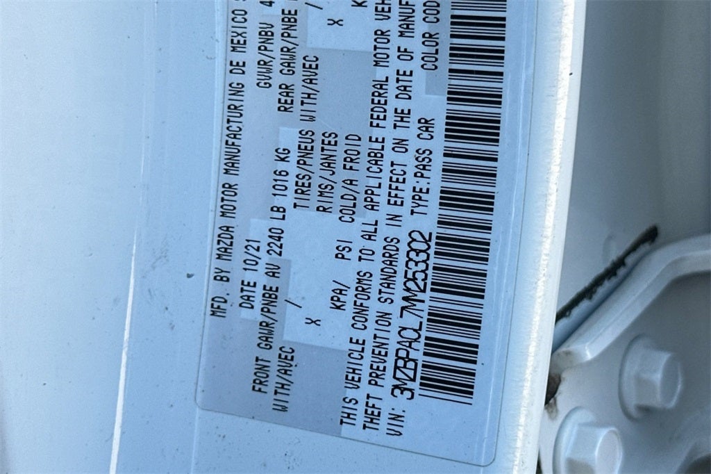 2021 Mazda Mazda3 Preferred