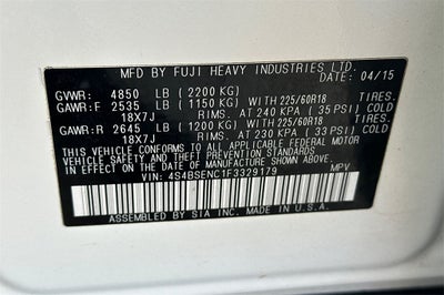 2015 Subaru Outback 3.6R Limited