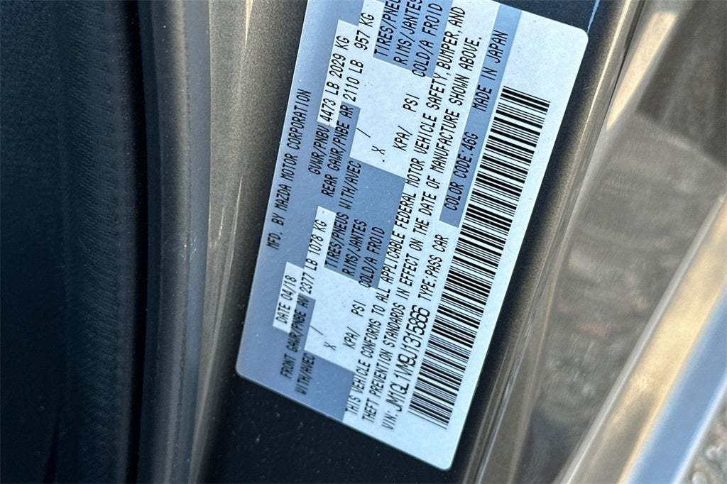 2018 Mazda Mazda6 Touring