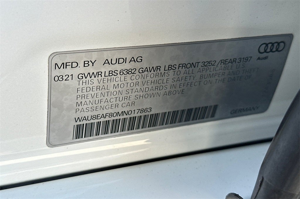 2021 Audi A8 4.0 LWB quattro L