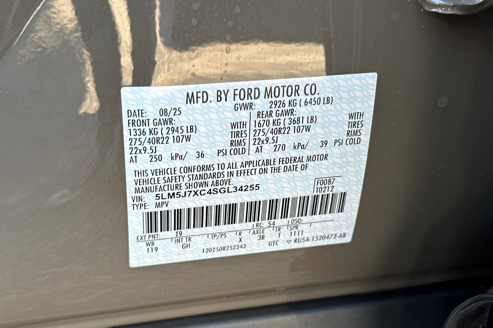 2025 Lincoln Aviator Reserve